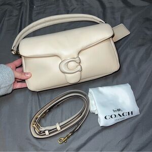 Coach Pillow Tabby 26 ivory